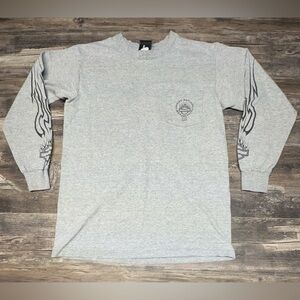 Harley Davidson T-shirt Y2K - St. Louis MO -  Long Sleeve - Made in USA - Medium